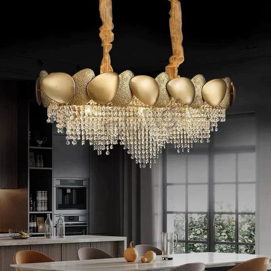 Lizzie - Crystal Luxury Tassels LED Ceiling Chandelier No