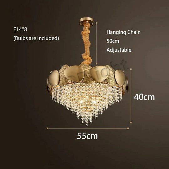 Lizzie - Crystal Luxury Tassels Led Ceiling Chandelier