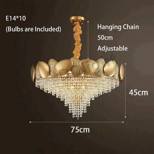 Lizzie - Crystal Luxury Tassels Led Ceiling Chandelier