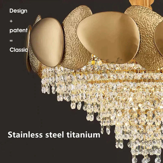 Lizzie - Crystal Luxury Tassels Led Ceiling Chandelier