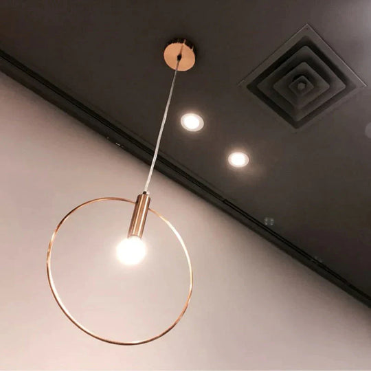 Luminaria Lustres E Pendentes Para Sala De Jantar Single Ring Pendant Lights Hanglamp Modern Industrial Decor Vintage Light