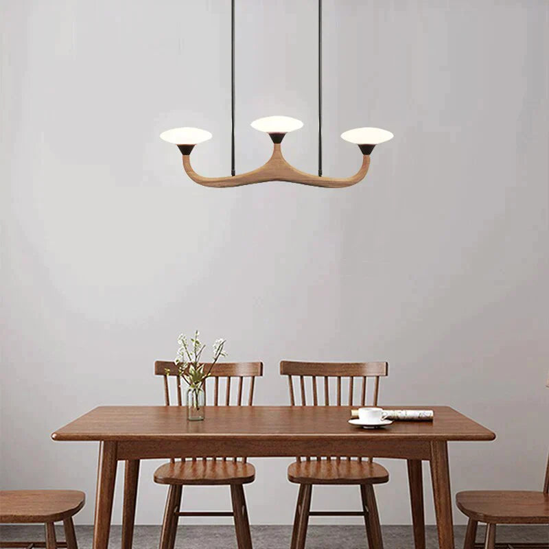 Luna - Modern Wood 3 Head Pendant Lamp