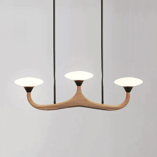 Luna - Modern Wood 3 Head Pendant Lamp