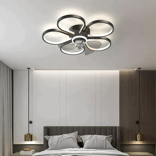 Luxury Ceiling Fan Lamp Bedroom Ultra-Thin Quiet Restaurant With Electric