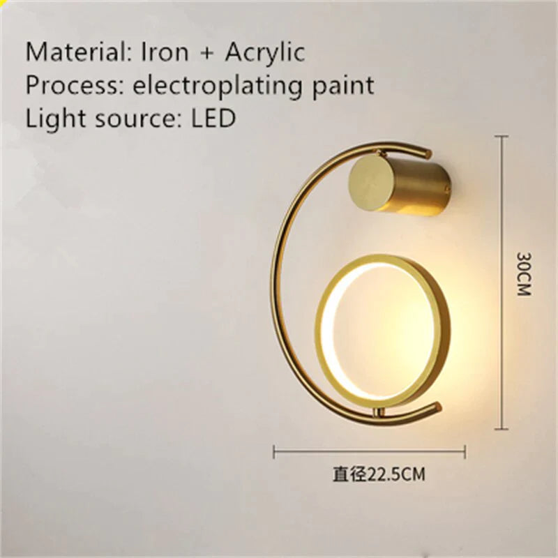 Luxury Creative Led Bedside Wall Lamp A / Warm White (2700-3500K) Wall Light