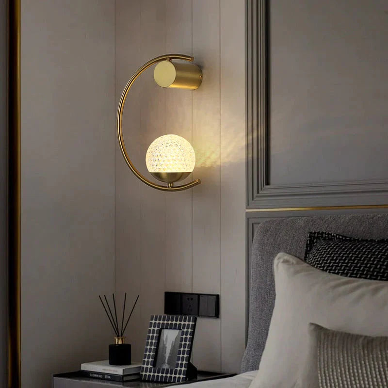 Luxury creative LED Bedside wall lamp