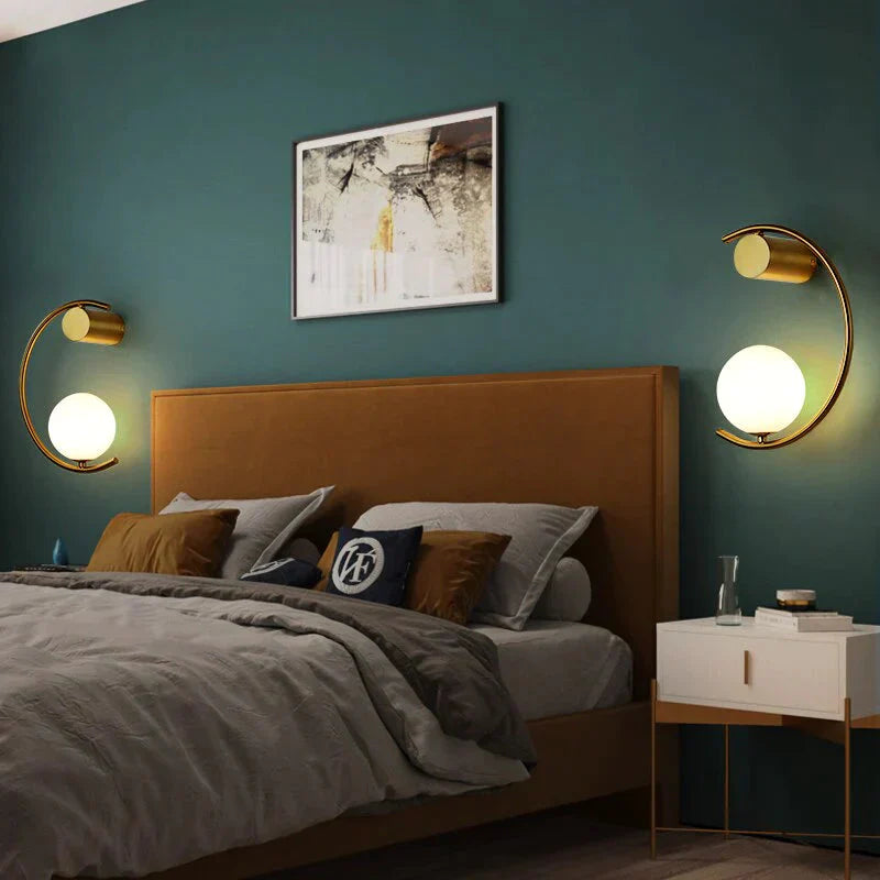 Luxury creative LED Bedside wall lamp