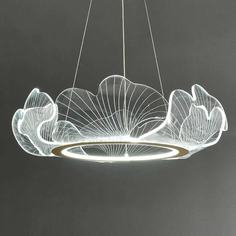 Mancos - Acrylic Leaves Led Modern Chandelier Chandelier