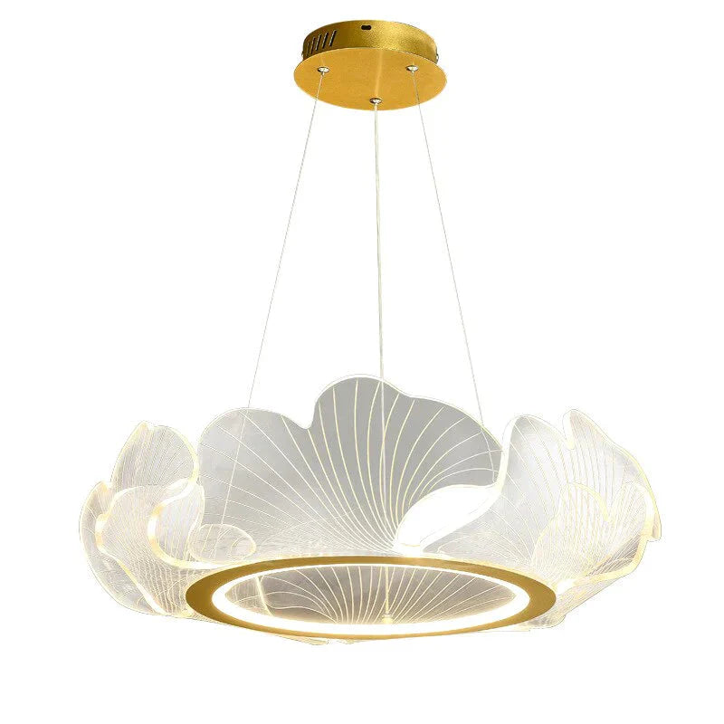 Mancos - Acrylic Leaves Led  Modern  Chandelier