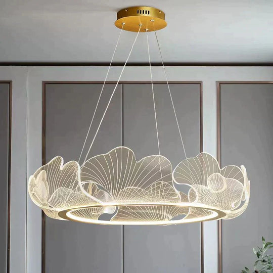 Mancos - Acrylic Leaves Led Modern Chandelier Chandelier