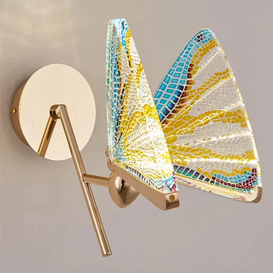 Merve - Nordic Creative Colorful Butterfly Led Wall Lamp