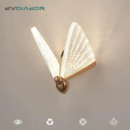 Merve - Nordic Creative Colorful Butterfly Led Wall Lamp