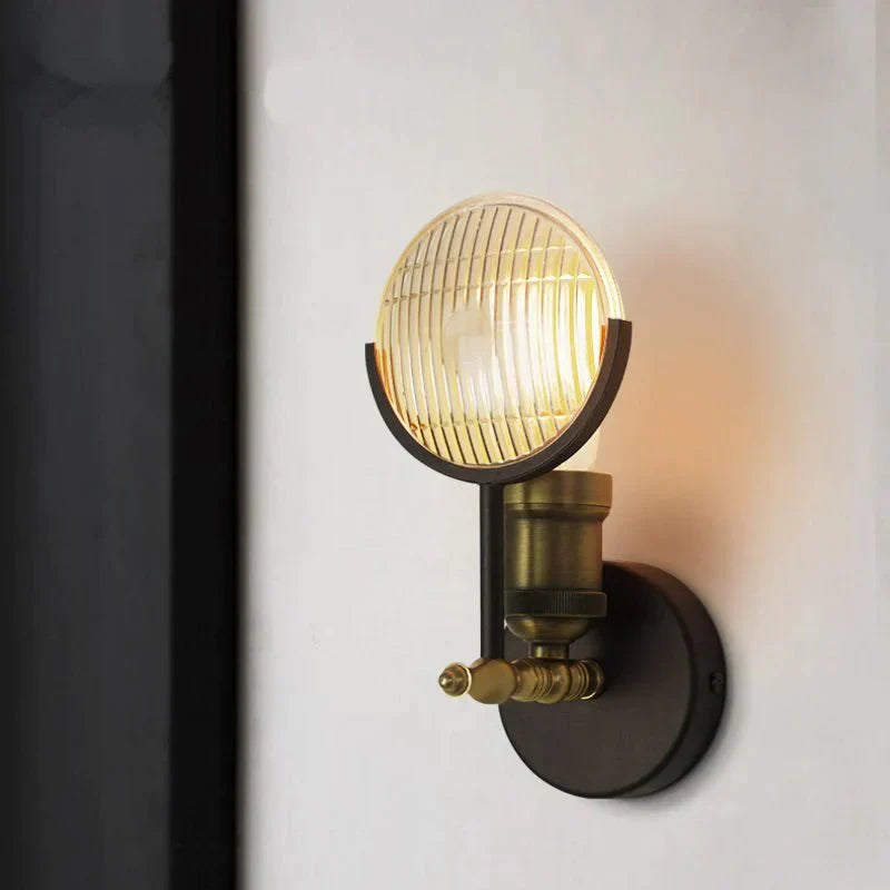 Modern Art Deco Glass LED Wall Lamp Sconce for Bedroom Foyer lighting Corridor Luminaire E27