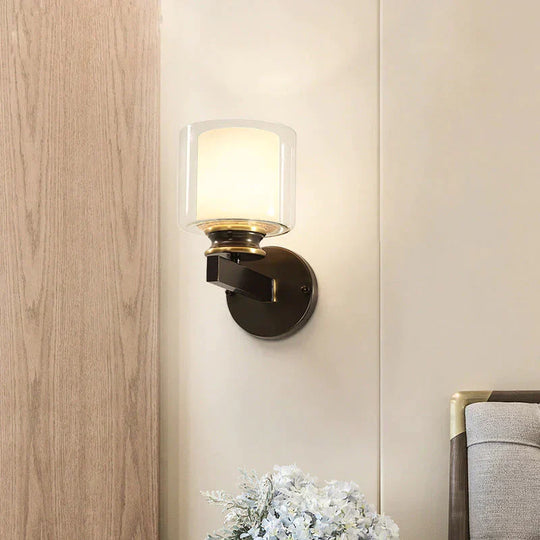 Modern Bedroom Lamp Single Mirror Copper Wall Lamp