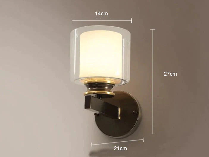 Modern Bedroom Lamp Single Mirror Copper Wall Lamp