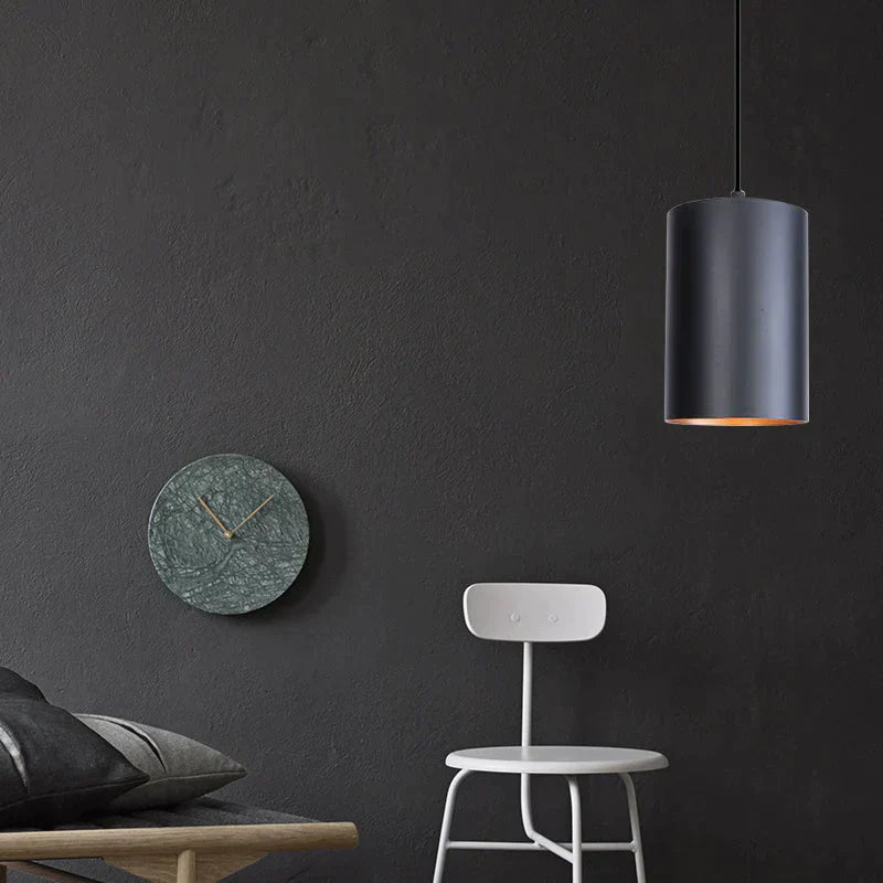 Modern Black Aluminum Pendant Light LED E27 Nordic Industrail Hanging Lamp For Living Room Restaurant Study Bedroom Office Loft