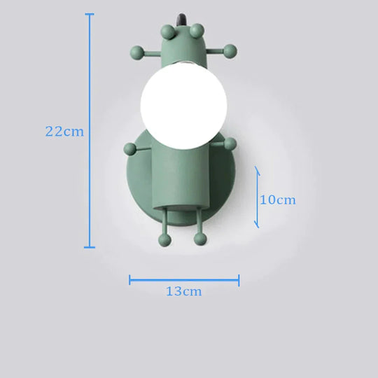 Modern Creative Minimalism Metal Robot Ants Lamps for Kids Baby Living room