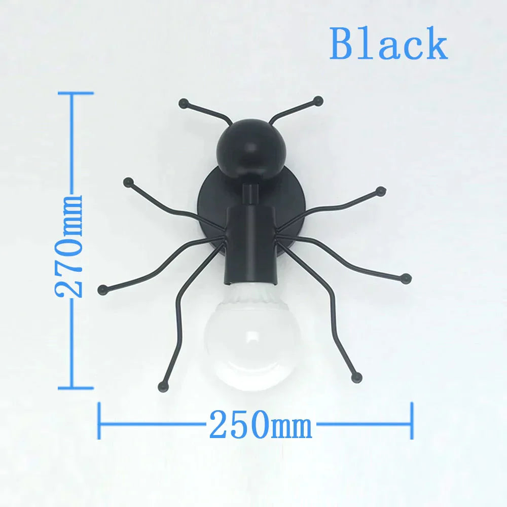 Modern Creative Minimalism Metal Robot Ants Lamps For Kids Baby Living Room Wall Light