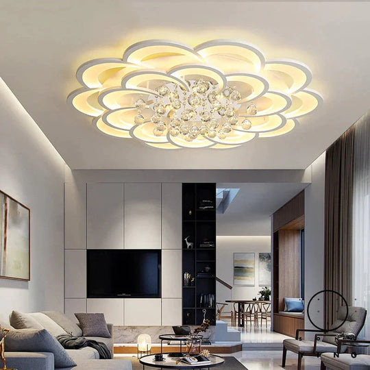 Modern Crystal LED Ceiling Lights For Living Room Bedroom Home Deco Ceiling Lamp