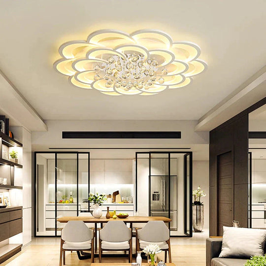 Modern Crystal LED Ceiling Lights For Living Room Bedroom Home Deco Ceiling Lamp