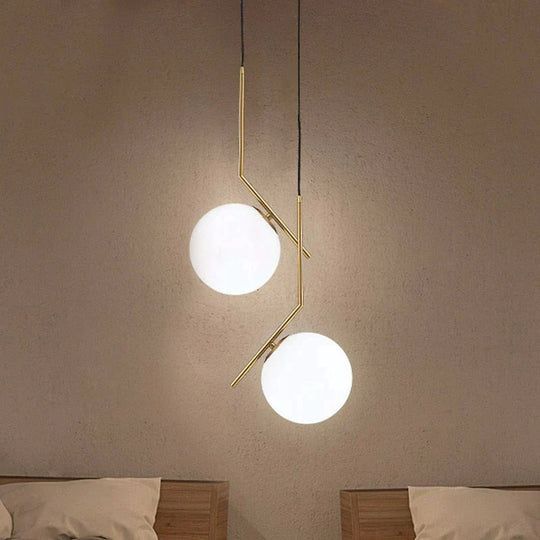 Lampes suspendues modernes en forme de boule de verre pour salle à manger, luminaires d'intérieur, de cuisine, de bar, de restaurant