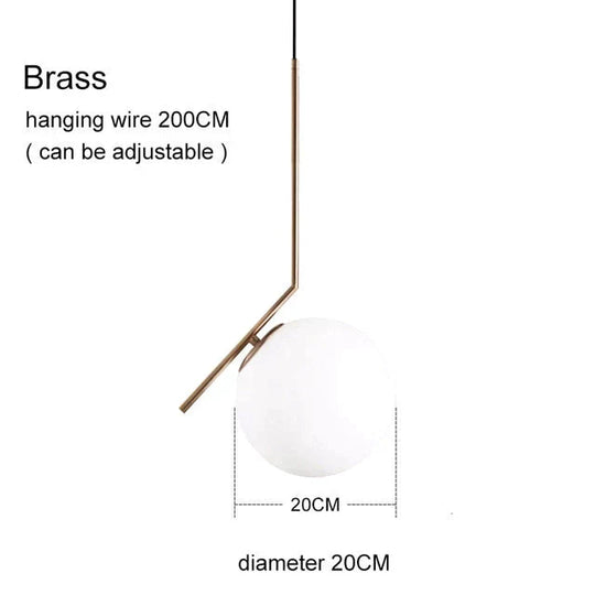 Lampes suspendues modernes en forme de boule de verre pour salle à manger, luminaires d'intérieur, de cuisine, de bar, de restaurant