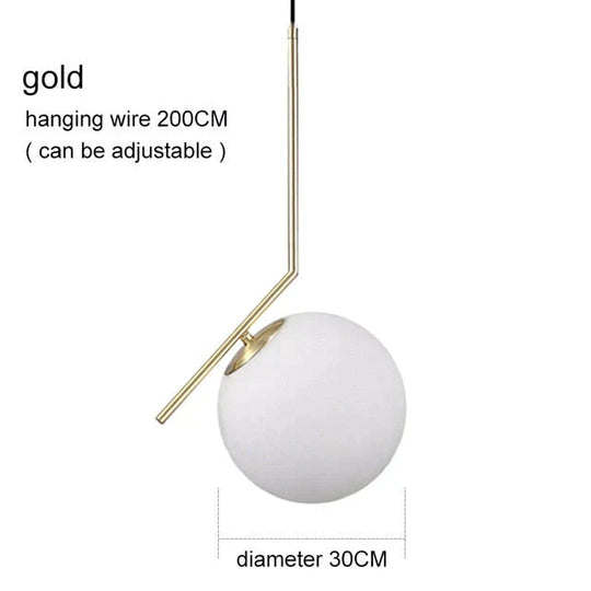 Lampes suspendues modernes en forme de boule de verre pour salle à manger, luminaires d'intérieur, de cuisine, de bar, de restaurant