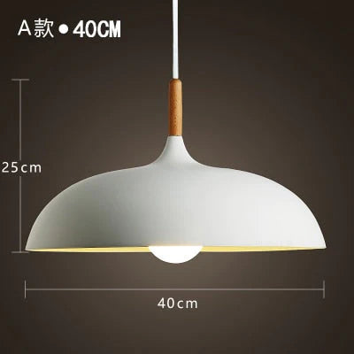 Modern Hanging Ceiling Lamps Wood Aluminium E27 Pendant Lights, Dining Room Table Bedside Kitchen Decoration Lighting