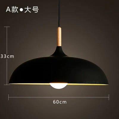 Modern Hanging Ceiling Lamps Wood Aluminium E27 Pendant Lights, Dining Room Table Bedside Kitchen Decoration Lighting