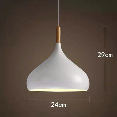 Modern Hanging Ceiling Lamps Wood Aluminium E27 Pendant Lights, Dining Room Table Bedside Kitchen Decoration Lighting