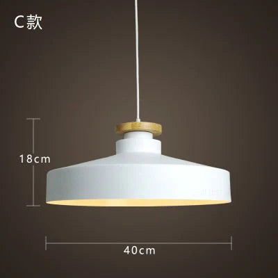 Modern Hanging Ceiling Lamps Wood Aluminium E27 Pendant Lights, Dining Room Table Bedside Kitchen Decoration Lighting