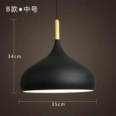 Modern Hanging Ceiling Lamps Wood Aluminium E27 Pendant Lights, Dining Room Table Bedside Kitchen Decoration Lighting