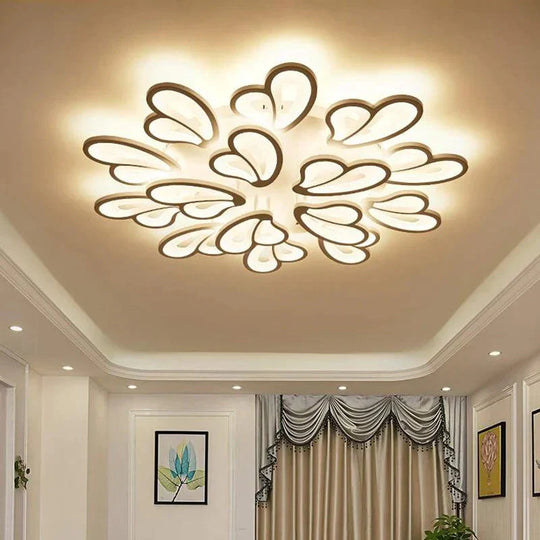 Modern Led Ceiling Light Butterfly Lamp Shape With Remote Control Acrylic Lights For Living Room Bedroom Home Lighting