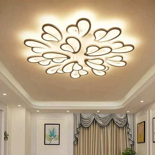 Modern Led Ceiling Light Butterfly Lamp Shape With Remote Control Acrylic Lights For Living Room