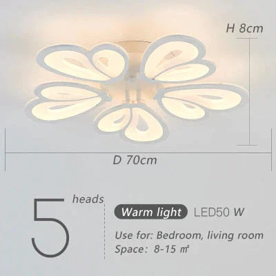 Modern Led Ceiling Light Butterfly Lamp Shape With Remote Control Acrylic Lights For Living Room Bedroom Home Lighting