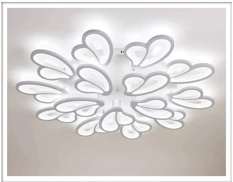 Modern Led Ceiling Light Butterfly Lamp Shape With Remote Control Acrylic Lights For Living Room Bedroom Home Lighting