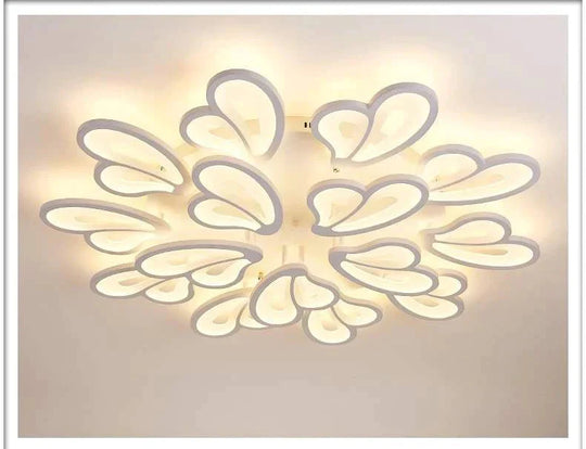 Modern Led Ceiling Light Butterfly Lamp Shape With Remote Control Acrylic Lights For Living Room Bedroom Home Lighting