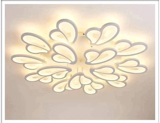 Modern Led Ceiling Light Butterfly Lamp Shape With Remote Control Acrylic Lights For Living Room