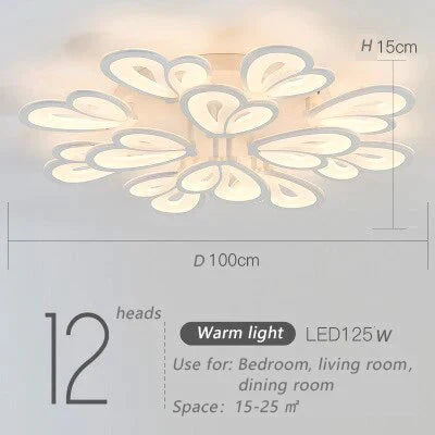 Modern Led Ceiling Light Butterfly Lamp Shape With Remote Control Acrylic Lights For Living Room Bedroom Home Lighting