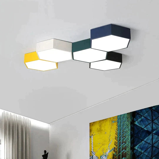 Modern Led Ceiling Light Diamond Indoor Lamp Creative Personality Study Dining Room Balcony