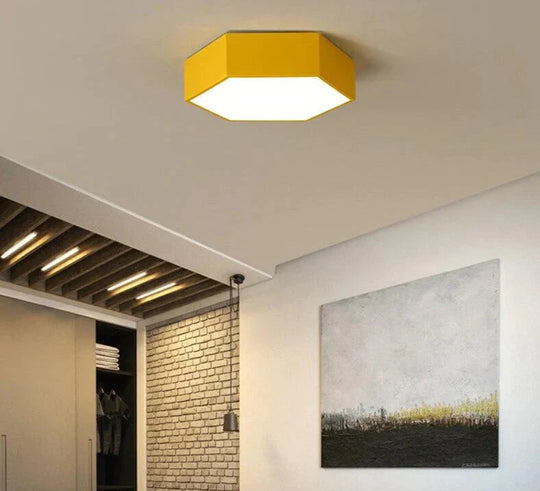 Modern LED Ceiling Light - Diamond Design for Study, Dining Room, and Balcony Indoor Lighting