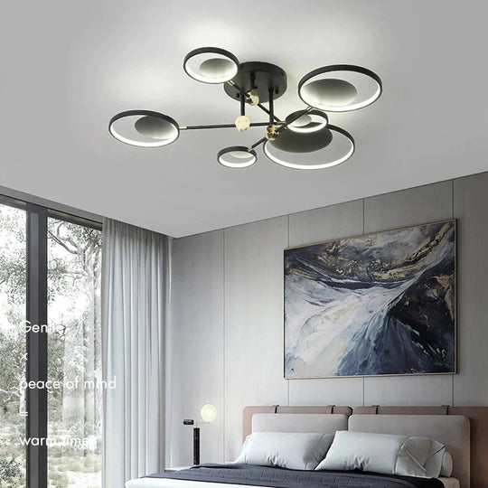 Modern LED Ceiling Light Living Room Lighting Fixture Bedroom Kitchen Surface Mount Ceiling Lamp Remote Control