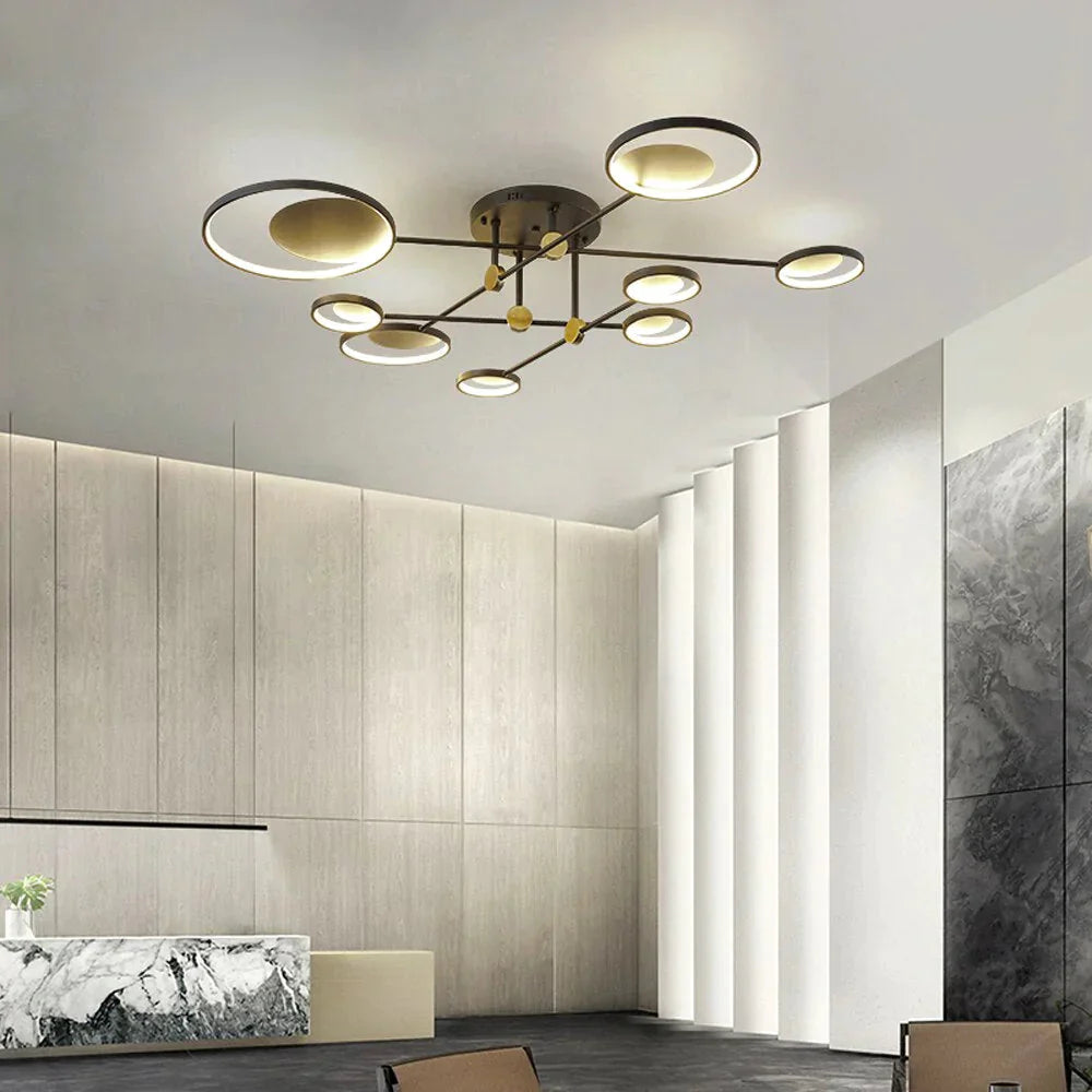 Modern LED Ceiling Light Living Room Lighting Fixture Bedroom Kitchen Surface Mount Ceiling Lamp Remote Control