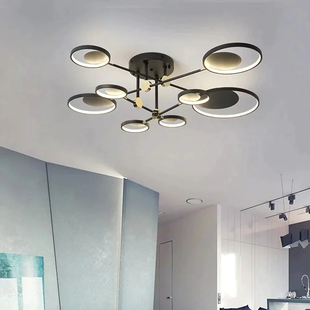 Modern Led Ceiling Light Living Room Lighting Fixture Bedroom Kitchen Surface Mount Lamp Remote