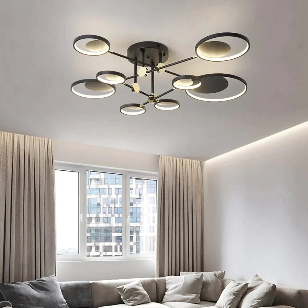 Modern LED Ceiling Light Living Room Lighting Fixture Bedroom Kitchen Surface Mount Ceiling Lamp Remote Control