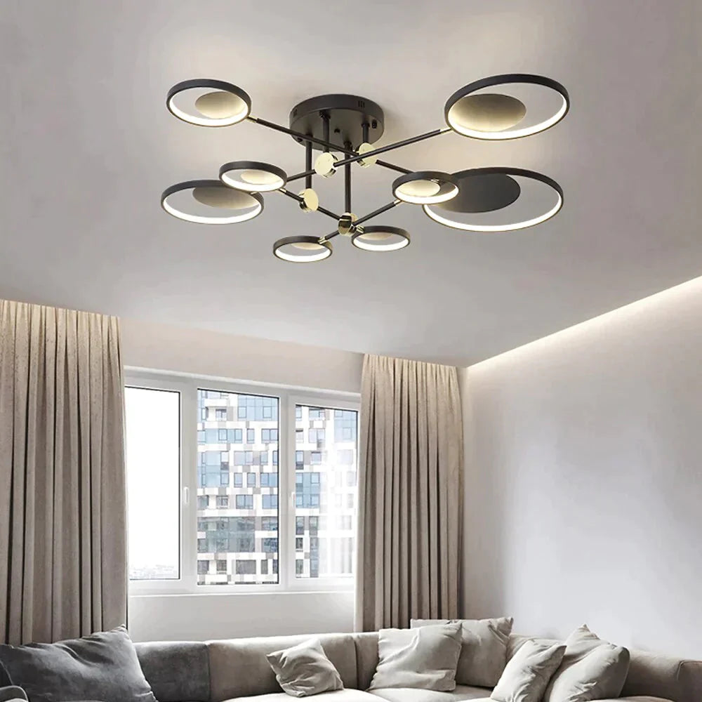 Modern Led Ceiling Light Living Room Lighting Fixture Bedroom Kitchen Surface Mount Lamp Remote