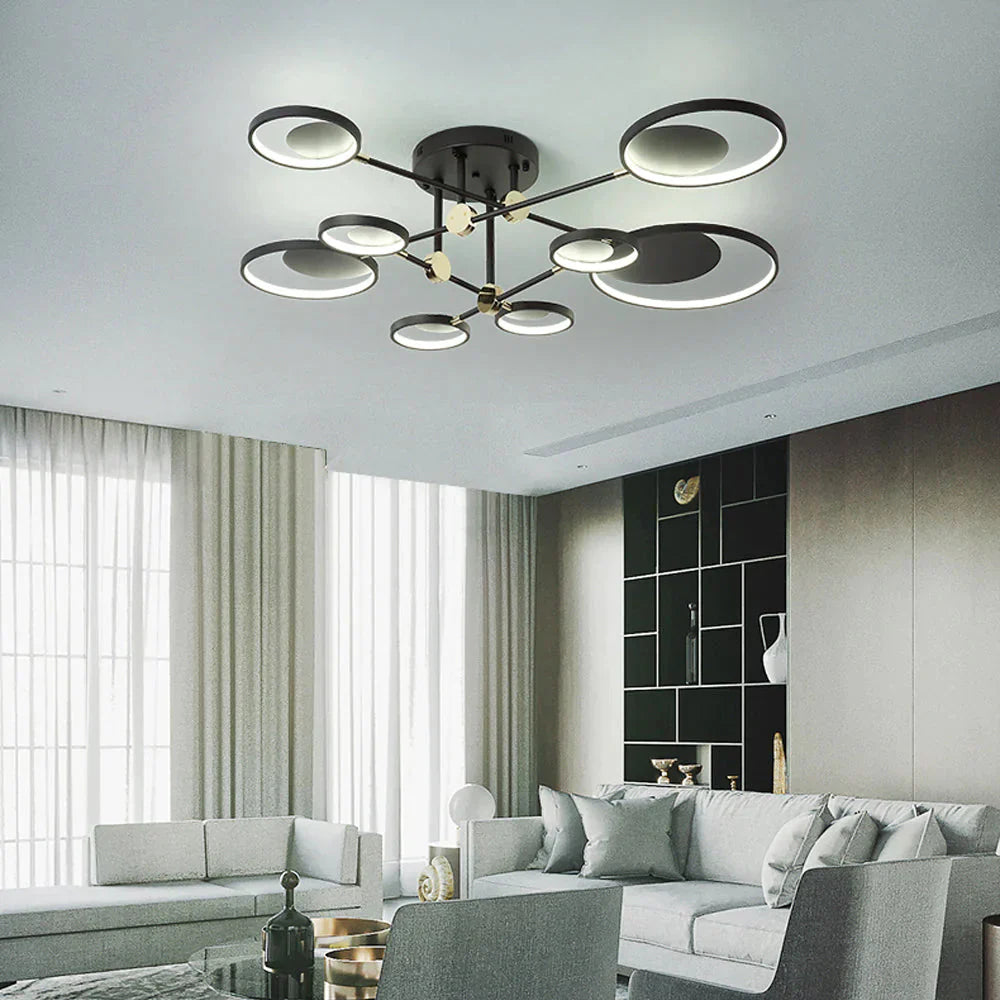 Modern LED Ceiling Light Living Room Lighting Fixture Bedroom Kitchen Surface Mount Ceiling Lamp Remote Control