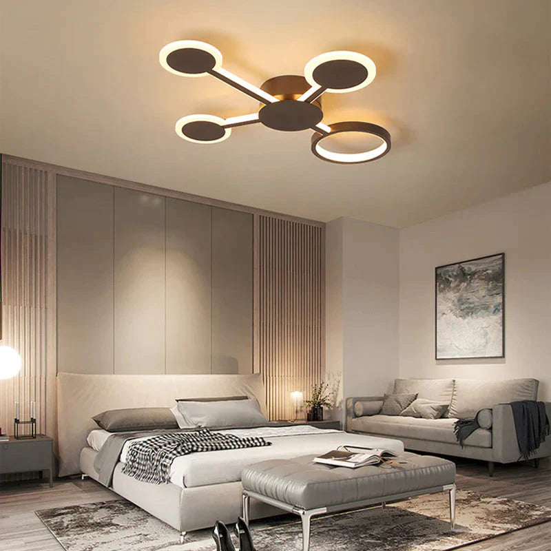 Modern LED Ceiling Light Remote Control For Living Room Bedroom Study Indoor Ceiling Home Fixtures