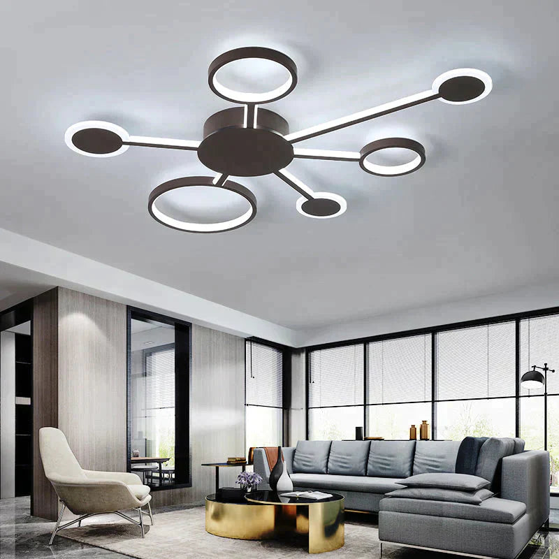 Modern Led Ceiling Light Remote Control For Living Room Bedroom Study Indoor Home Fixtures