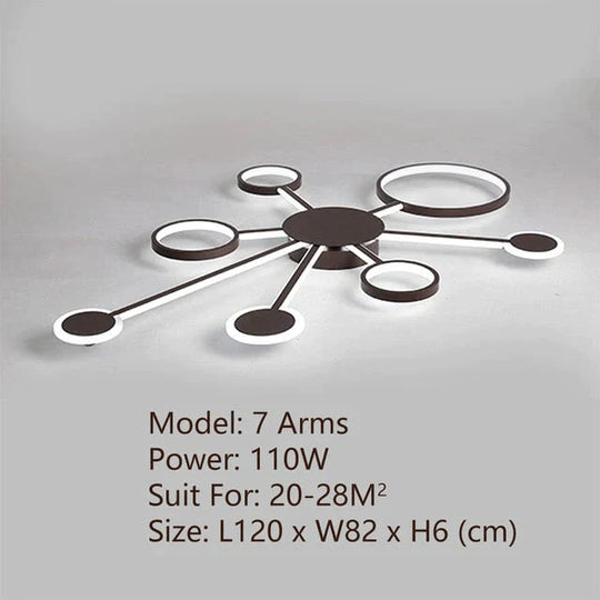 Modern LED Ceiling Light Remote Control For Living Room Bedroom Study Indoor Ceiling Home Fixtures